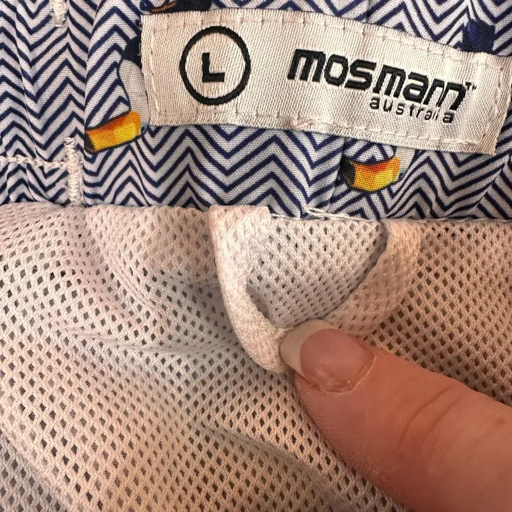 Mosmann Australia Men's Toucan Bird Swim Trunks Size Large